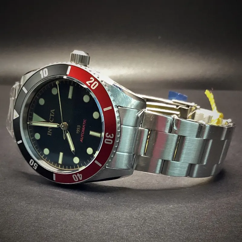 Invicta Pro Diver Pepsi Bezel Black Dial Automatic Men's Watch- 34334